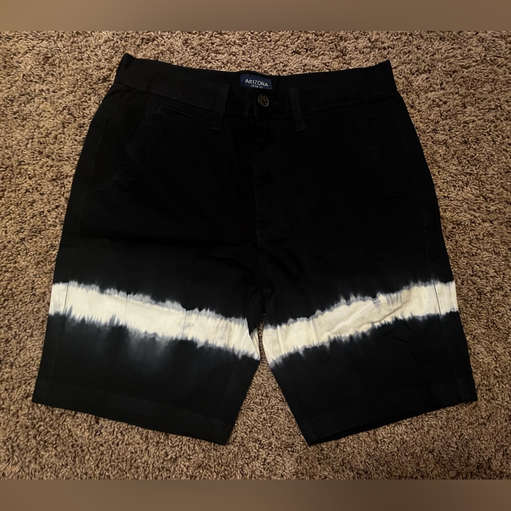 Arizona Navy Blue Shorts w/ White Stripe Detail (Waist 30)